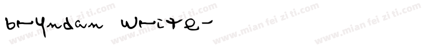 bryndan write字体转换